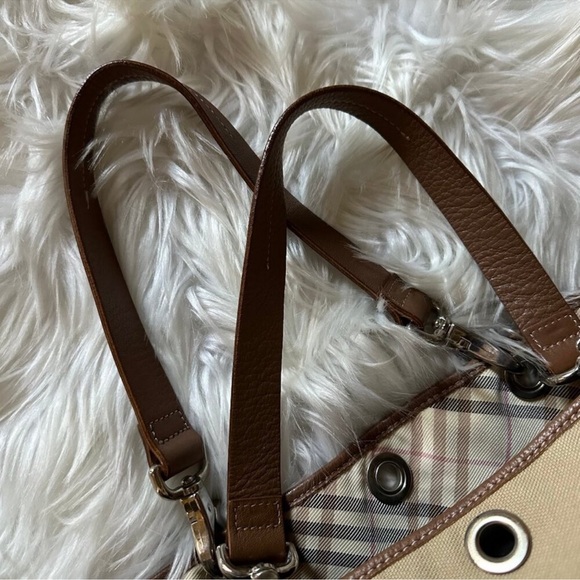 Burberry Novacheck canvas and leather reversible tote bag - Picture 10 of 14